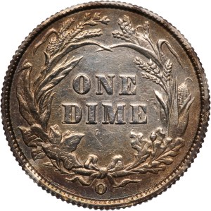 United States 10 Cents 1896 O Rare Silver