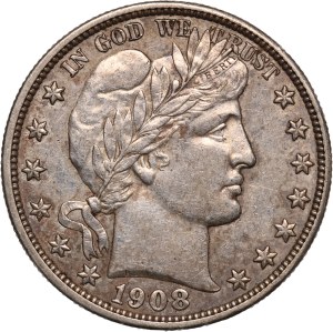 United States 50 Cents 1908 S Rare Silver
