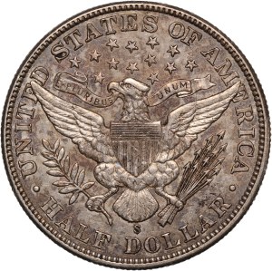 United States 50 Cents 1908 S Rare Silver