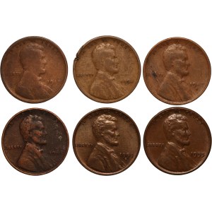 United States Lot of 6 Coins Mint Error