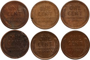 United States Lot of 6 Coins Mint Error
