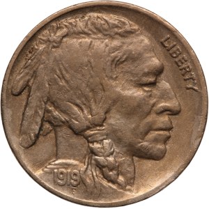United States 5 Cents 1919 Mint Error
