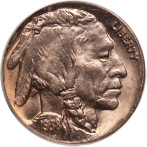 United States 5 Cents 1938 D Mint Error