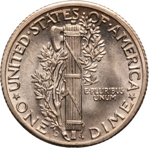 United States Dime 1940 D/D Mint Error Silver