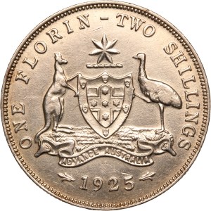 Australia 1 Florin 1925 Silver