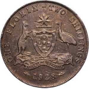 Australia 1 Florin 1928 Silver