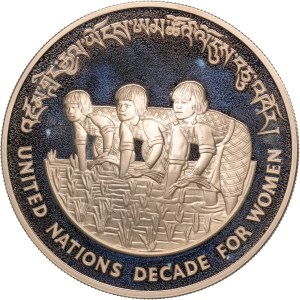 Bhutan 100 Ngultrums 1984 CHI Silver