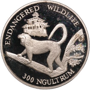 Bhutan 300 Ngultrums 1992 Silver