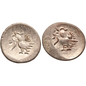 Cambodia Lot of 2 Coins 1847-1860 Silver