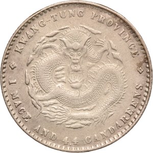 China Kwangtung 20 Cents ND (1890-1908) Silver