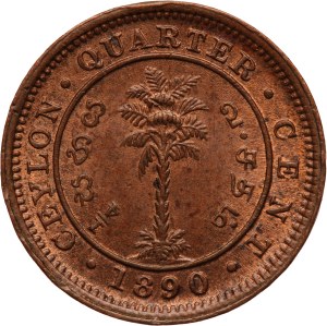 Ceylon 1/4 Cent 1890