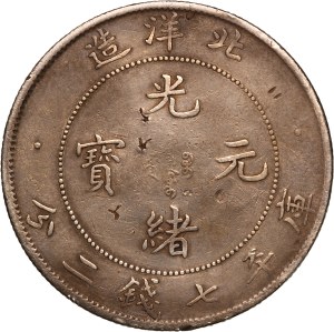China Chihli Province 1 Dollar 1908 (34) Silver