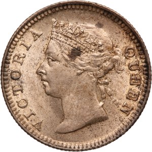 Hong Kong 5 Cents 1899 Silver