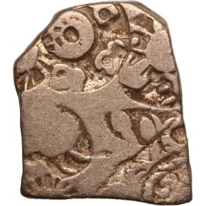 India 1 Mark coin ND 322-185 BC Ancient India Mauryan Empire Silver