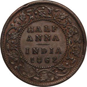 India 1/2 Anna 1862