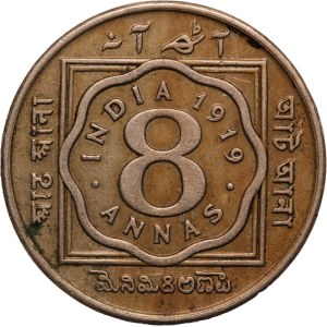 India, British 8 Annas 1919