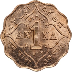 India, British 1 Anna 1919