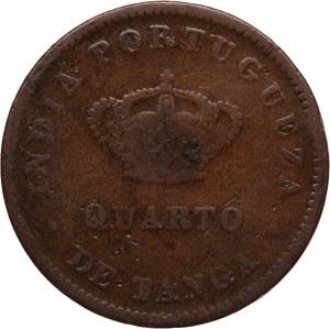 India, Portuguese 1/4 Tanga 1886