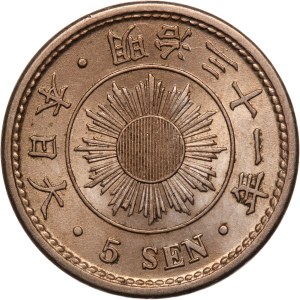 Japan 5 Sen 1898