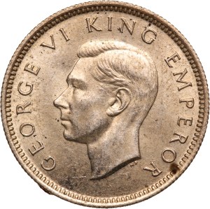 New Zealand 6 Pence 1942 Silver