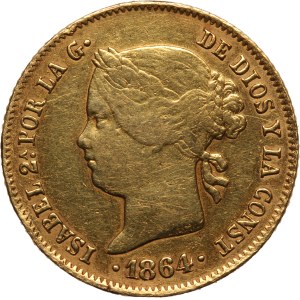 Philippines 4 Pesos 1864 Gold