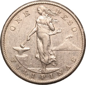 Philippines 1 Peso 1907 S Silver