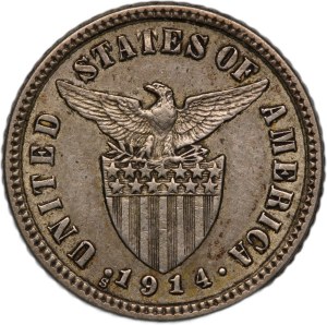 Philippines 10 Centavos 1914 S Silver