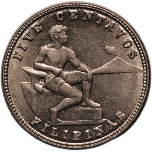 Philippines 5 Centavos 1938 M