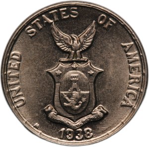 Philippines 5 Centavos 1938 M