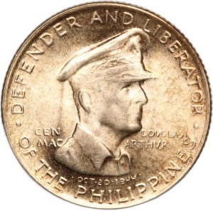 Philippines 50 Centavos 1947 S Silver