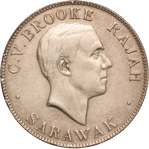 Sarawak 50 Cents 1927 H Silver