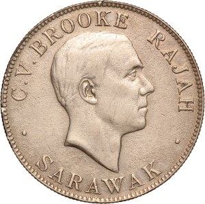 Sarawak 50 Cents 1927 H Silver