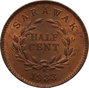 Sarawak 1/2 Cent 1933 H