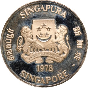Singapore 10 Dollars 1978 Silver