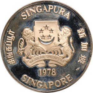 Singapore 10 Dollars 1978 Silver