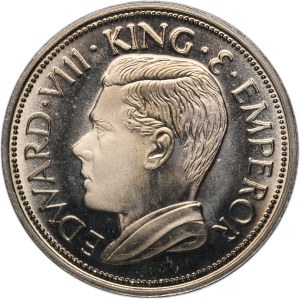 Sri Lanka 1 Crown 1936 Fantasy Crown Restrike Silver