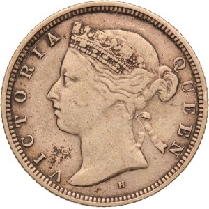 Straits Settlements 20 Cents 1882 H Silver