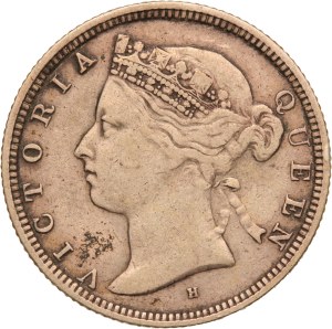 Straits Settlements 20 Cents 1882 H Silver