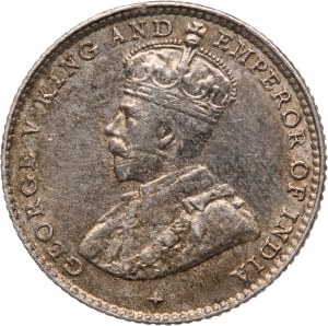 Straits Settlements 5 Cents 1920 XRare Silver