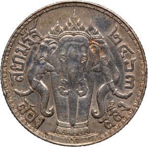 Thailand 2 Salung 1920 (2463) Silver