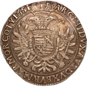 Austria 1 Thaler 1651 Silver