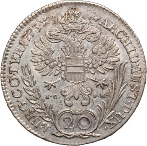 Austria 20 Kreuzers 1773 ICSK Silver