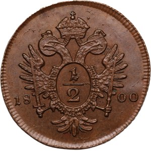 Austria 1/2 Kreuzer 1800 A