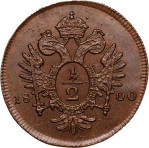 Austria 1/2 Kreuzer 1800 A