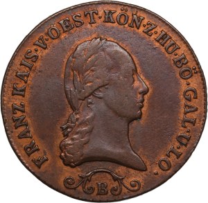 Austria 3 Kreuzer 1812 B Silver