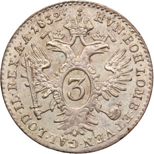 Austria 3 Kreuzers 1832 A