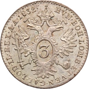 Austria 3 Kreuzers 1832 A