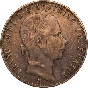 Austria 1 Florin 1859 M Key Date Silver
