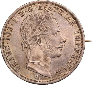 Austria 2 Florin 1864 A Silver