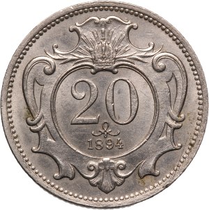 Austria 20 Heller 1894